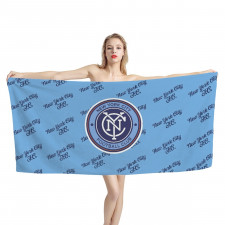 MLS New York City FC Bath Beach Towel - New York City Football Club Medley Monogram Wordmark