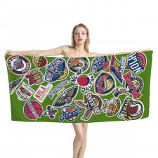 NBA New Orleans Pelicans Bath Beach Towel - New Orleans Pelicans Mania College Logo