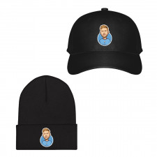Kevin De Bruyne Baseball Cap Beanie Hat - Kevin De Bruyne Manchester City FC Cartoon Caricature Sticker