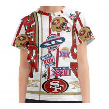 NFL San Francisco 49ers Tee T-Shirt - San Francisco 49ers Mania Collage Logo