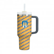Colchester United FC Quencher H2.0 FlowState Stanley Tumbler 40oz 1.18L - Colchester Football Club Medley Monogram Wordmark