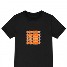 Dunkin Tee Shirt T-Shirt Short Sleeve - Dunkin Word Art Sticker