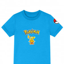 Pokemon Tee Shirt T-Shirt Short Sleeve - Pichu Pikachu Raichu Evolution Cartoon Art Series