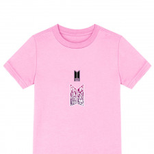 BTS Tee Shirt T-Shirt Short Sleeve - BTS Logo With Member Names