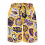 NBA Los Angeles Lakers Beach Shorts Swim Pants Swimming Trunks - Los Angeles Lakers Mania College Logo