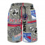 NHL New York Rangers Beach Shorts Swim Pants Swimming Trunks - New York Rangers Mania Collage Logo