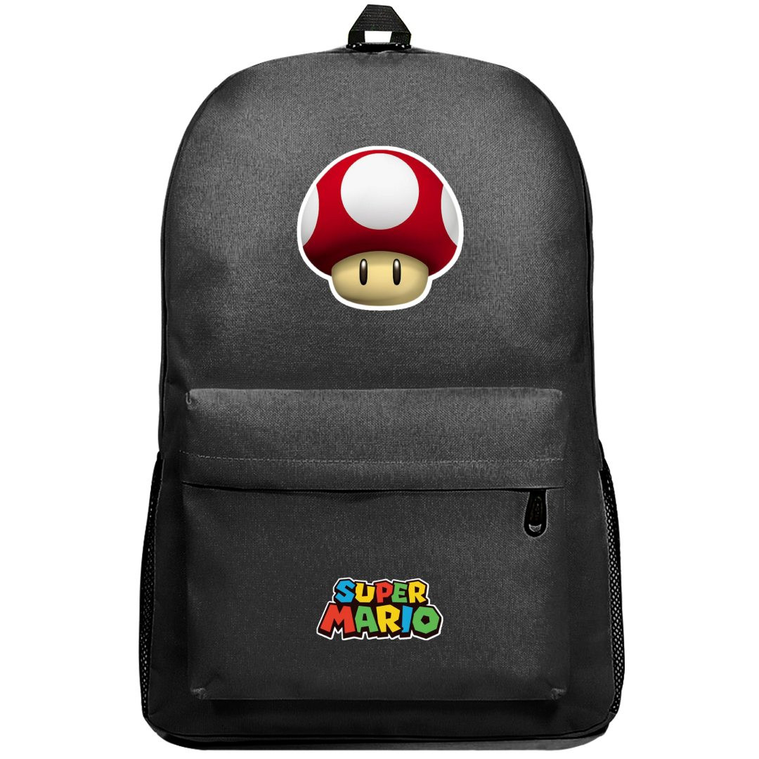 Super Mario Super Mushroom Backpack SuperPack - Super Mushroom Sticker Art