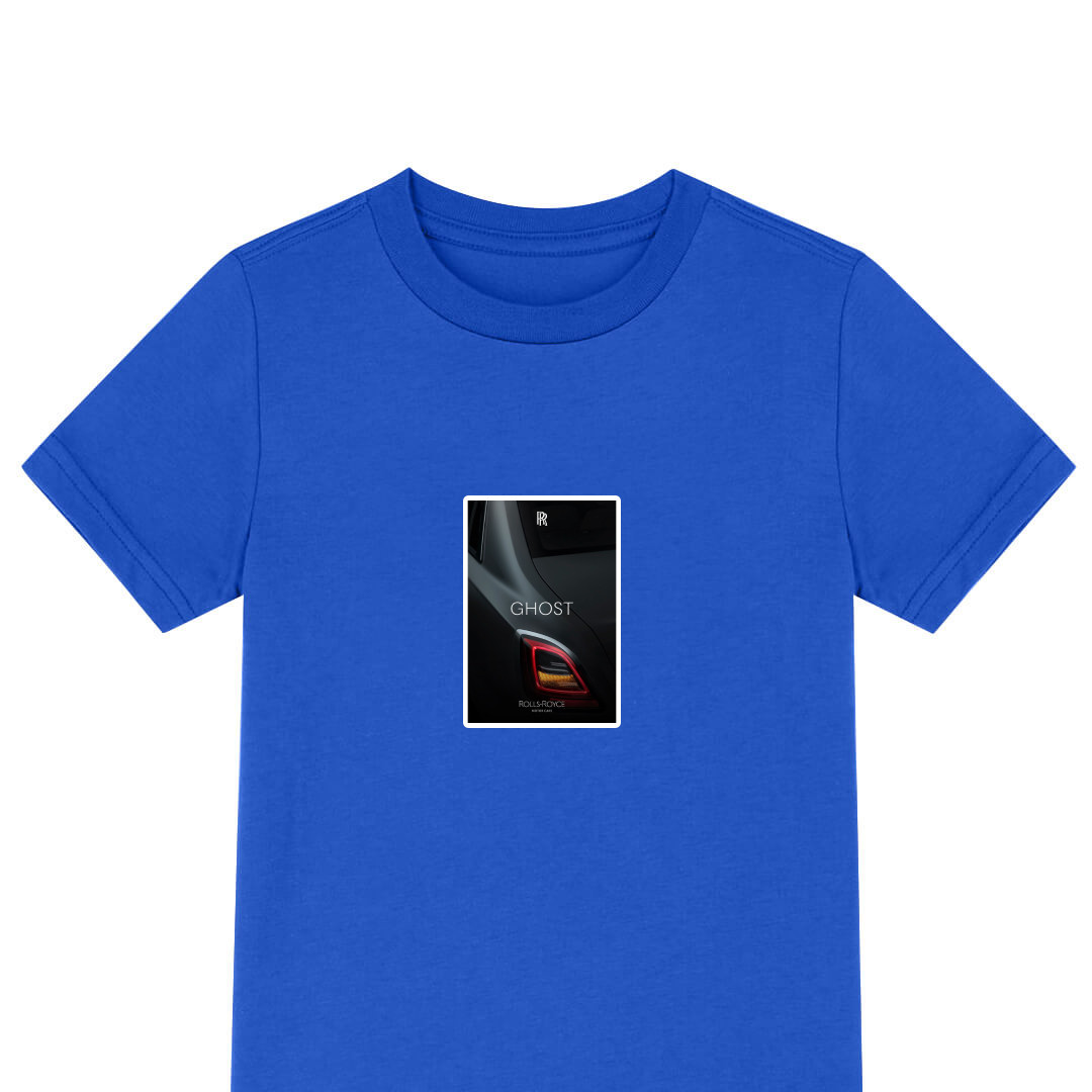 Rolls-Royce Tee Shirt T-Shirt Short Sleeve - Rolls-Royce Ghost Black Back Light View Poster