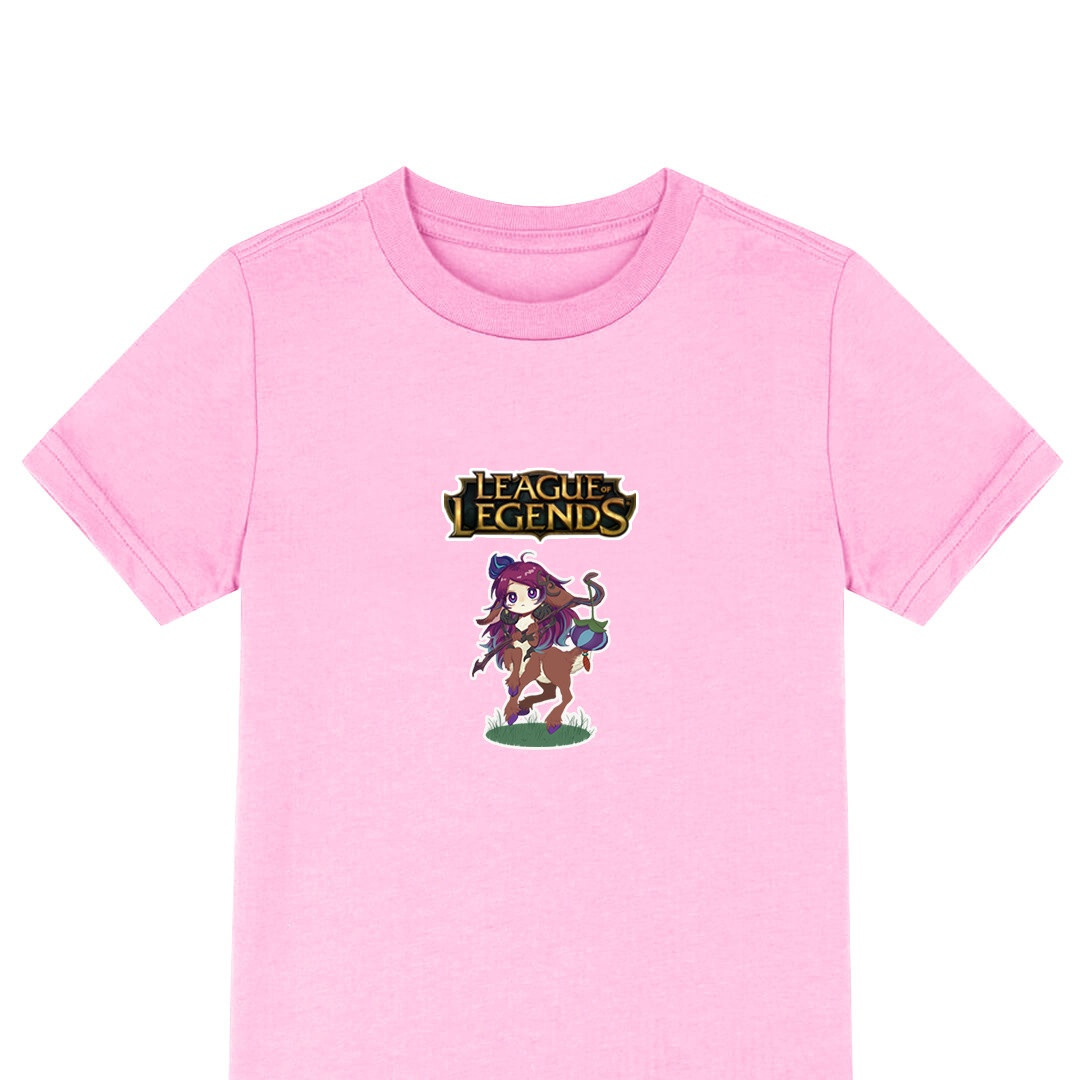 League of Legends Lillia Tee Shirt T-Shirt Short Sleeve - Lillia Chibi Art