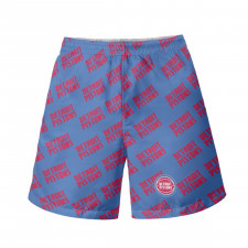 NBA Detroit Pistons Beach Shorts Swim Pants Swimming Trunks - Detroit Pistons Medley Monogram Wordmark