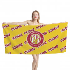 Stevenage FC Bath Beach Towel - Stevenage Football Club Medley Monogram Wordmark