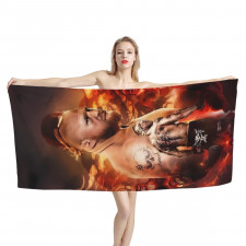 WWE Brock Lesnar Bath Beach Towel - Brock Lesnar Fierce Poster