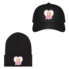 Barbie Baseball Cap Beanie Hat - Barbie Heart