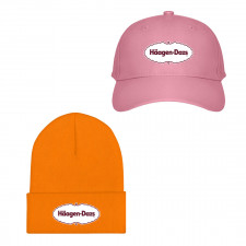 Haagen-Dazs Baseball Cap Beanie Hat - Haagen-Dazs Logo New