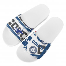 NFL Indianapolis Colts Slides Pool Slider Slide On Sandals - Indianapolis Colts Mania Collage Logo
