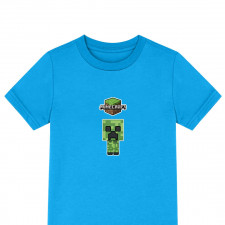 Minecraft Creeper Tee Shirt T-Shirt Short Sleeve - Creeper Chibi Art Series