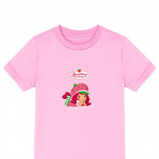 Strawberry Shortcake Tee Shirt T-Shirt Short Sleeve - Strawberry Shortcake Lying Down