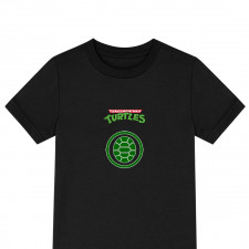 Ninja Turtles Tee Shirt T-Shirt Short Sleeve - Rise Of The Teenage Mutant Ninja Turtles 1987 Turtle Logo