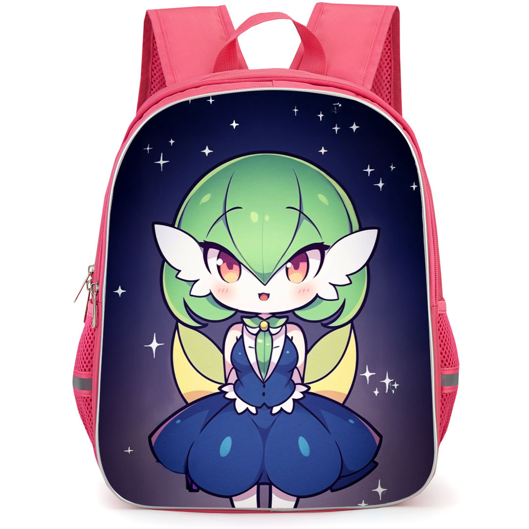 Pokemon Gardevoir Backpack StudentPack - Gardevoir Cartoon Art Stars Background