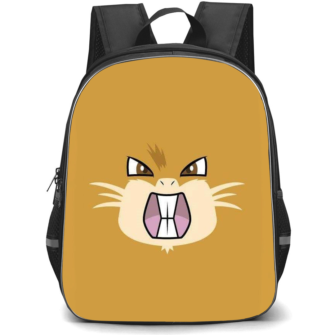 Pokemon Raticate Backpack StudentPack - Raticate Minimalist Art
