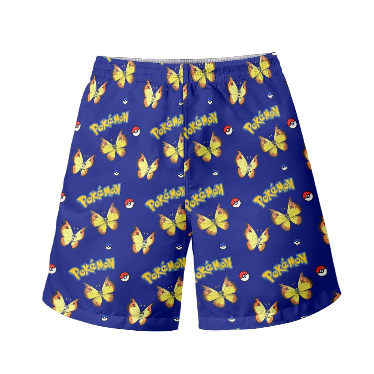 Pokemon Vivillon Beach Shorts Swim Pants Swimming Trunks - Continental Vivillon Character Series Art