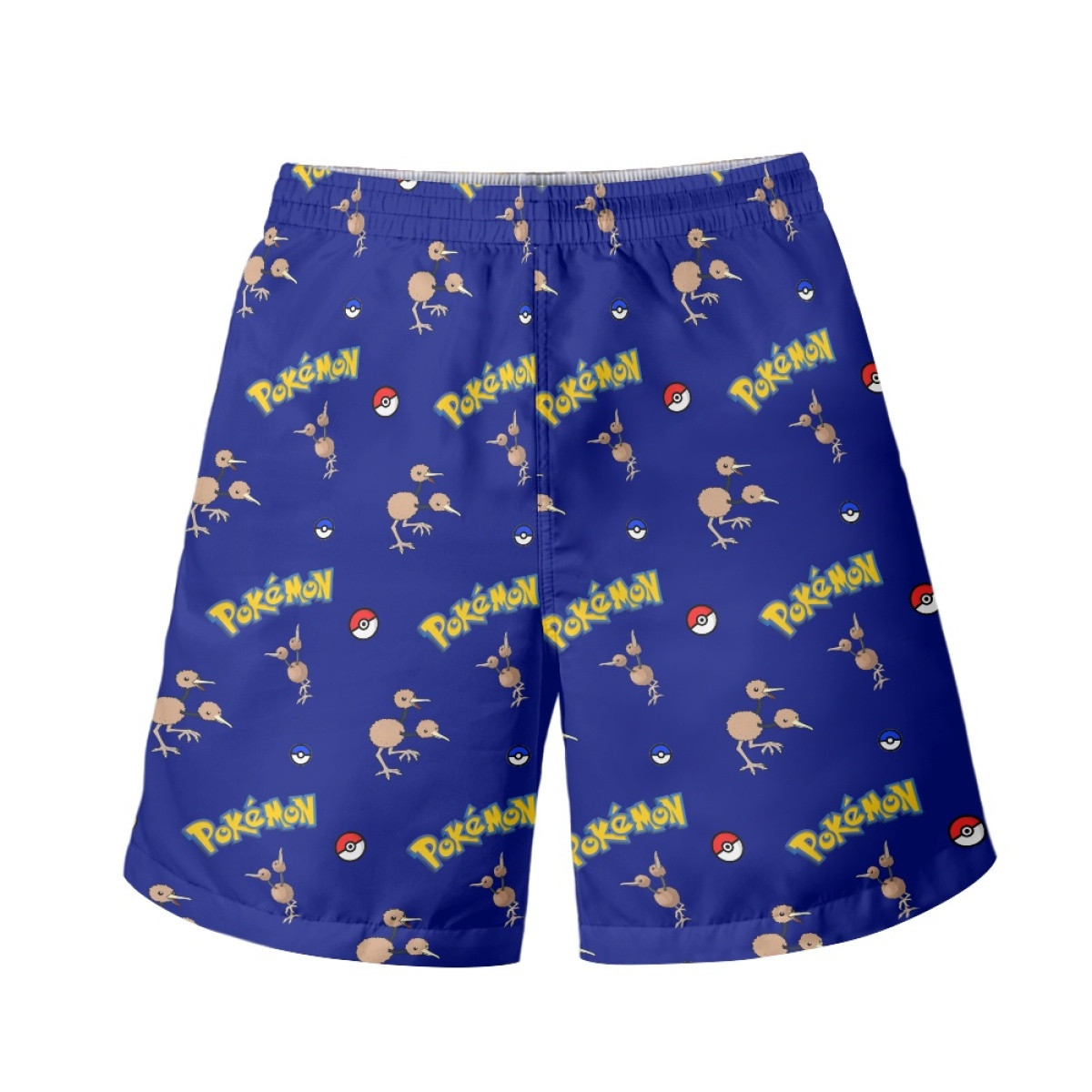 Pokemon Doduo Beach Shorts Swim Pants Swimming Trunks - Doduo Character Series Art