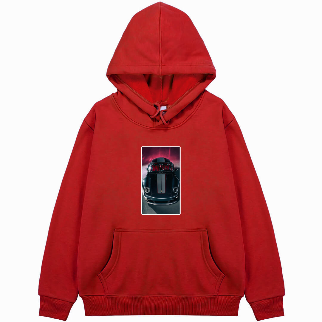 Porsche Hoodie Hooded Sweatshirt Sweater Jacket - Porsche 911 GT3 Top View Poster