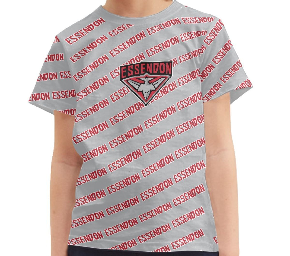 Essendon Football Club Tee T-Shirt - Essendon Football Club Medley Monogram Wordmark