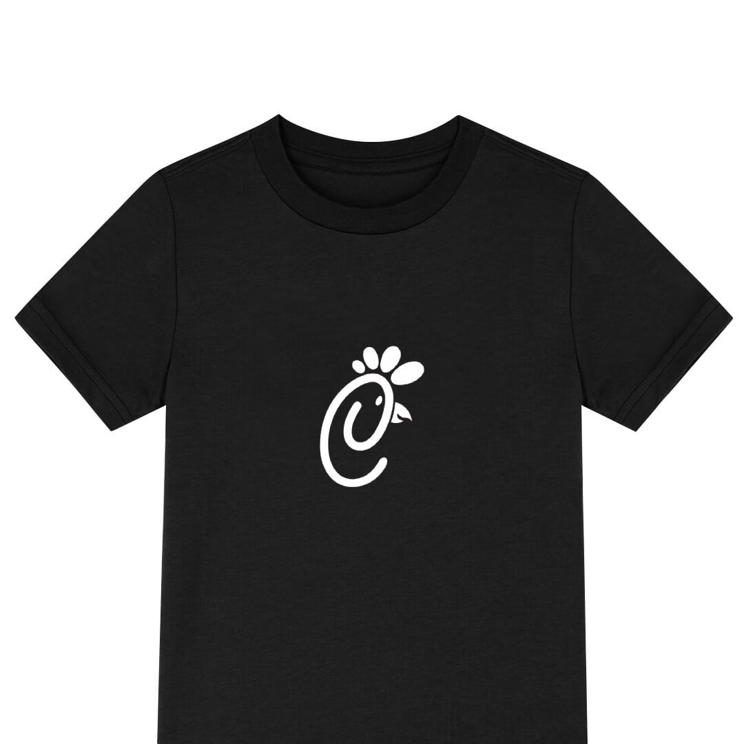Chick-Fil-A Tee Shirt T-Shirt Short Sleeve - Chick-Fil-A Logo Icon Red Background