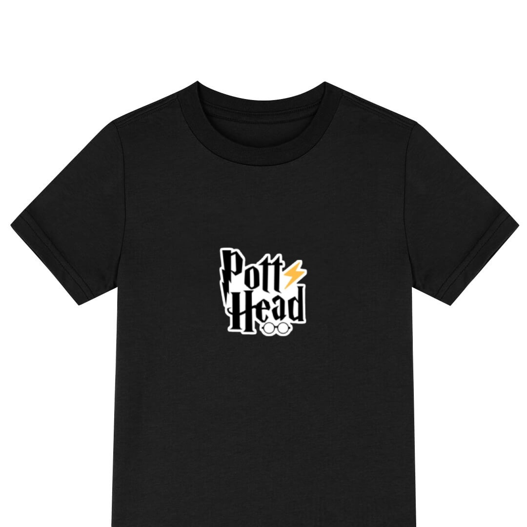 Harry Potter Tee Shirt T-Shirt Short Sleeve - Pott Head Sticker Art