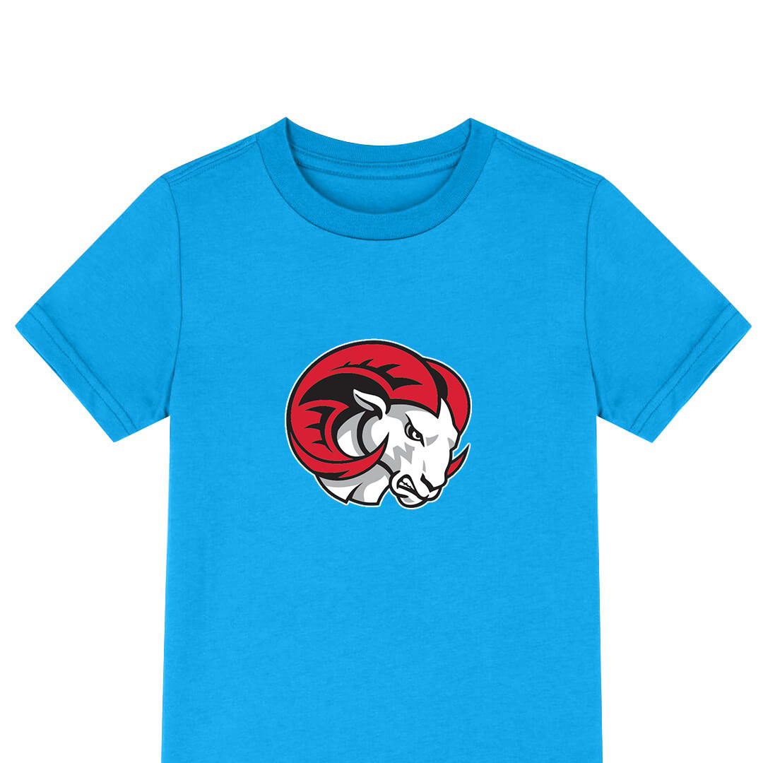 Rams Winston Salem State University Tee Shirt T-Shirt Short Sleeve - Rams Winston Salem State University College Football Team Single Logo