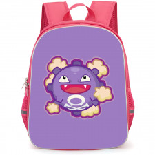 Pokemon Koffing Backpack StudentPack - Koffing Sticker Art On Purple Background