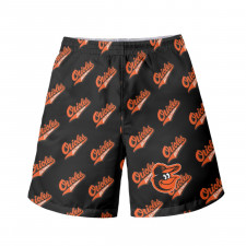 MLB Baltimore Orioles Beach Shorts Swim Pants Swimming Trunks - Baltimore Orioles Medley Monogram Wordmark