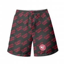 NBA Atlanta Hawks Beach Shorts Swim Pants Swimming Trunks - Atlanta Hawks Medley Monogram Wordmark