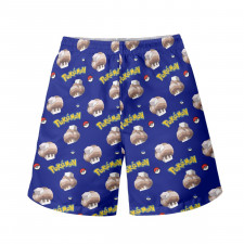 Pokemon Nacli Beach Shorts Swim Pants Swimming Trunks - Nacli Character Series Art