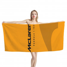 F1 Formula One Mclaren Bath Beach Towel - Mclaren Formula 1 Team Orange Poster