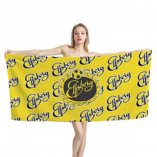 IF Elfsborg Bath Beach Towel - Elfsborg Football Club Medley Monogram Wordmark