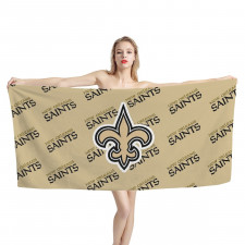 NFL New Orleans Saints Bath Beach Towel - New Orleans Saints Medley Monogram Wordmark