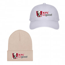 KFC Baseball Cap Beanie Hat - KFC Sogood Sticker
