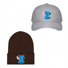 Lilo & Stitch Baseball Cap Beanie Hat - Stitch Crystal Pattern Art