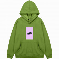 Porsche Hoodie Hooded Sweatshirt Sweater Jacket - Porsche 911 GT3 On Purple Background