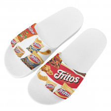 Fritos Slides Pool Slider Slide On Sandals - Fritos Mania Collage Logo
