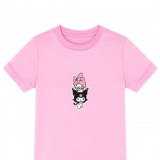 Sanrio Melody And Kuromi Tee Shirt T-Shirt Short Sleeve - Melody And Kuromi Cute Sticker
