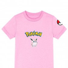 Pokemon Wigglytuff Tee Shirt T-Shirt Short Sleeve - Wigglytuff Character Series Art