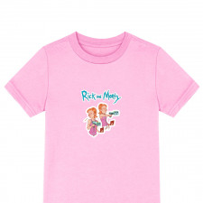 Rick And Morty Summer Smith Tee Shirt T-Shirt Short Sleeve - Summer Smith Holding Gun Art