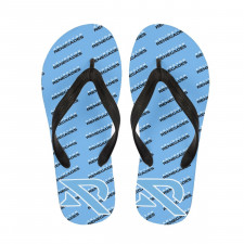 XFL Arlington Renegades Flip Flops Thongs V-Strap Sandals - Arlington Renegades Medley Monogram Wordmark