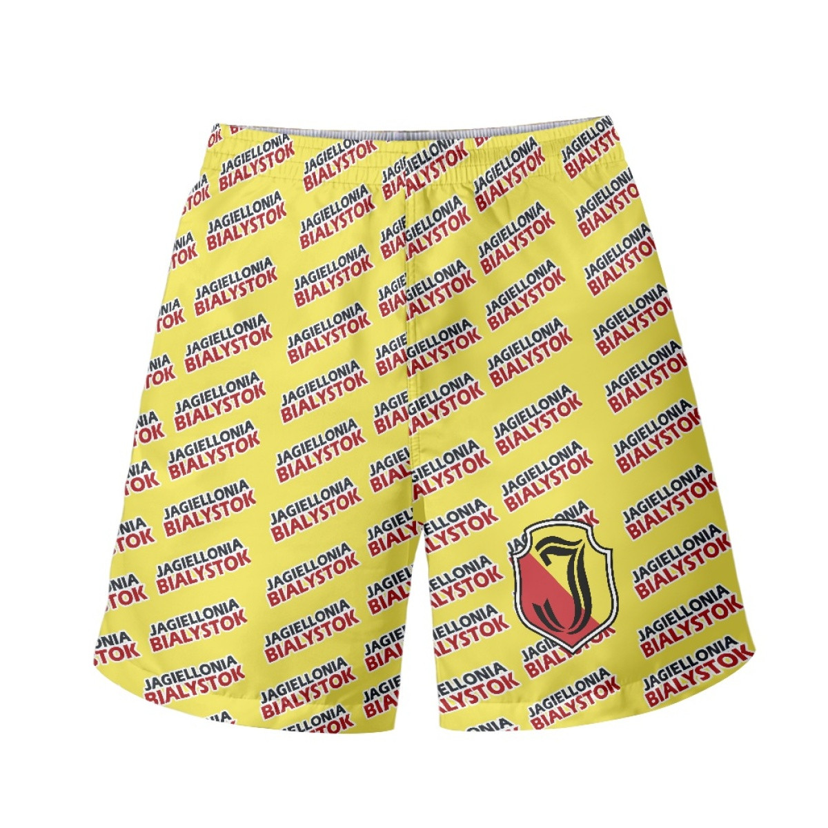 Jagiellonia Bialystok Beach Shorts Swim Pants Swimming Trunks - Bialystok Football Club Medley Monogram Wordmark