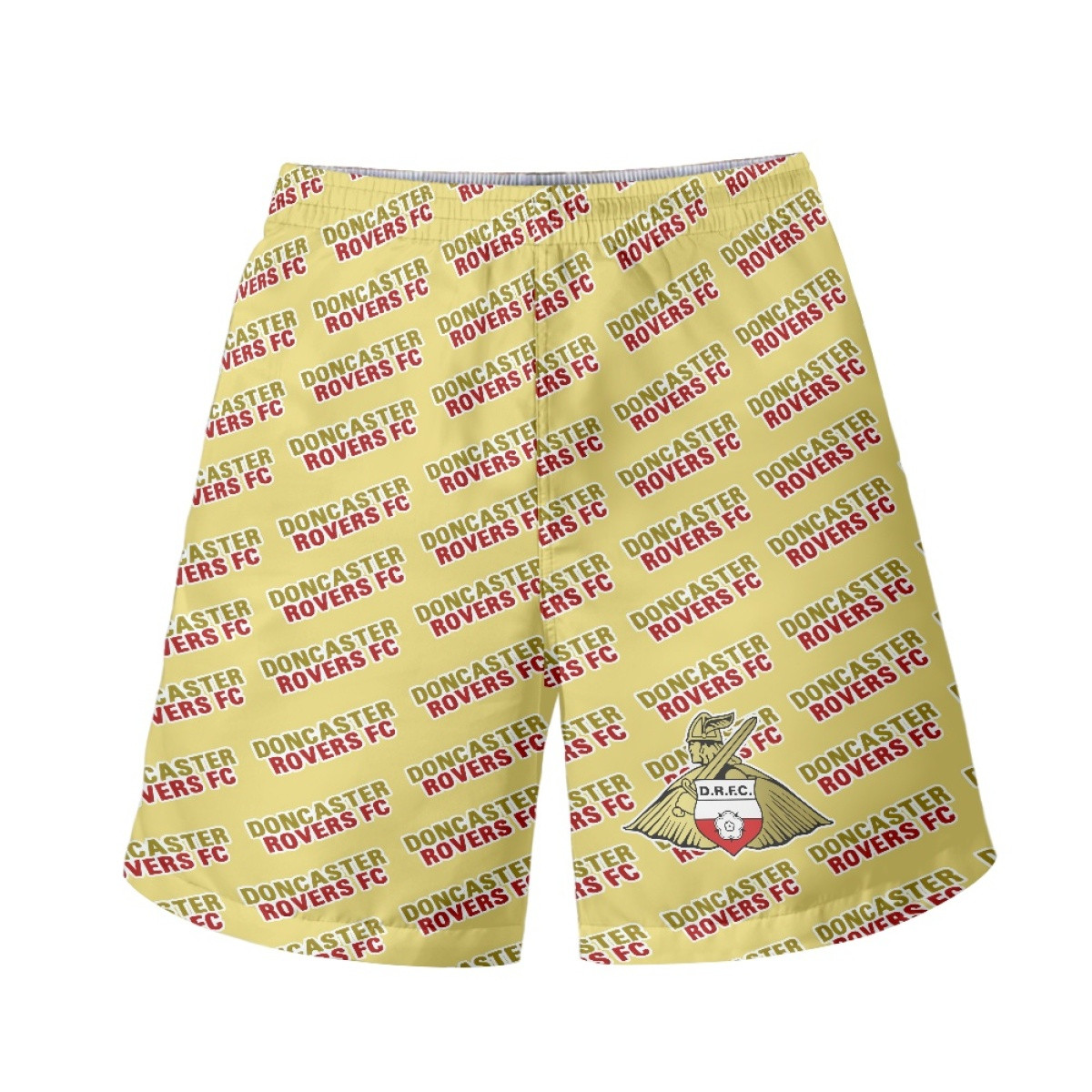 Doncaster Rovers FC Beach Shorts Swim Pants Swimming Trunks - Doncaster Football Club Medley Monogram Wordmark
