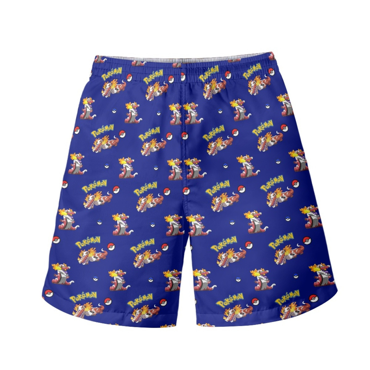 Pokemon Skeledirge Beach Shorts Swim Pants Swimming Trunks - Skeledirge Character Series Art