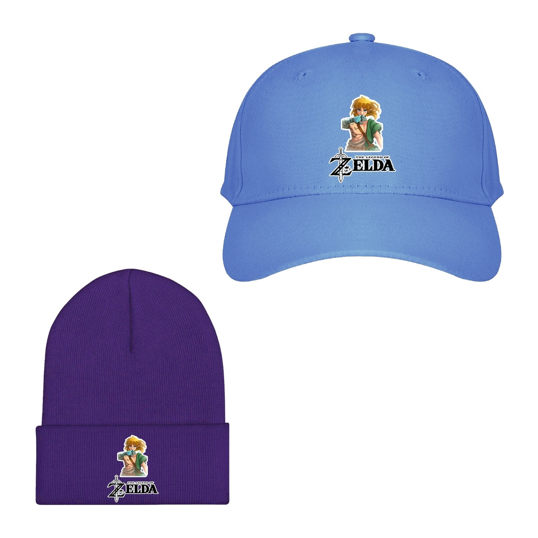 The Legend of Zelda Link Baseball Cap Beanie Hat - Link Standing Illustration Art